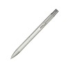 Алюминиевая шариковая кнопочная ручка Moneta, синие чернила, серебристый