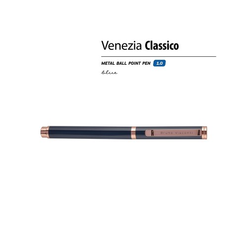 Ручка металлическая шариковая "Venezia Classico", синий
