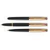 Шариковая ручка Parker 51 DELUXE BLACK GT, стержень: M, цвет чернил: black, в подарочной упаковке.