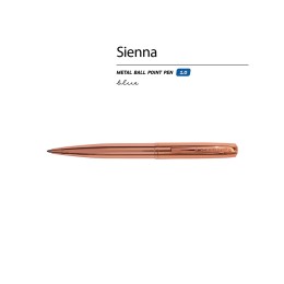 Ручка металлическая шариковая "Sienna", розовое золото