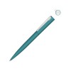 Металлическая шариковая ручка soft touch "Brush gum", бирюзовый