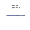 Ручка шариковая автоматическая BrunoVisconti® "PALERMO" цвет корпуса фиолетовый, soft-touch, 0.7 мм