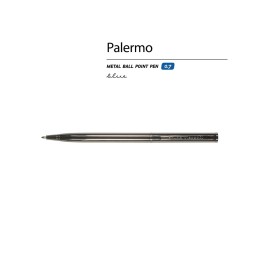 Ручка шариковая автоматическая BrunoVisconti® "PALERMO" цвет корпуса вороненая сталь, 0.7 мм