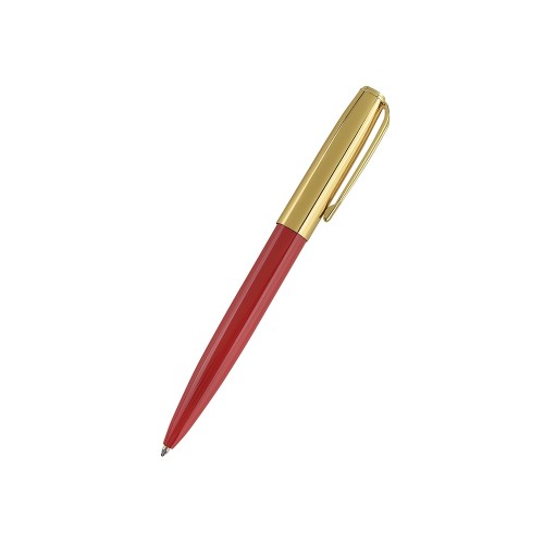 Ручка металлическая шариковая "Napoli", красный/золотистый