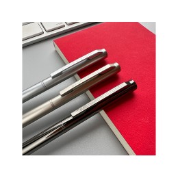 Ручка шариковая автоматическая BrunoVisconti® "PALERMO" цвет корпуса серебряный, 0.7 мм