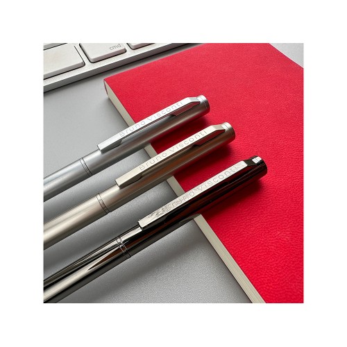 Ручка шариковая автоматическая BrunoVisconti® "PALERMO" цвет корпуса серебряный, 0.7 мм