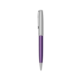 Шариковая ручка Parker Sonnet Essentials Violet SB Steel CT, цвет чернил black, перо: M, в подарочной упаковке.
