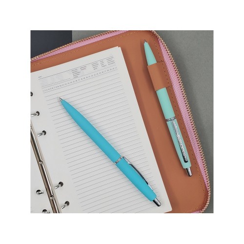 Ручка металлическая шариковая "San Remo", софт-тач, 1.0 мм, голубой