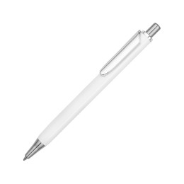 Ручка металлическая шариковая трехгранная «Riddle», белый/серебристый