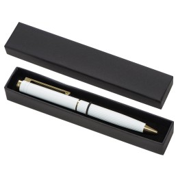 Шариковая металлическая ручка с золотистым слоем "Monarch Gold", белая