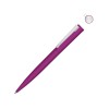 Металлическая шариковая ручка soft touch "Brush gum", розовый