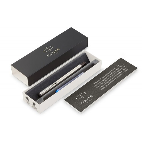 Ручка перьевая «Parker Vector Standard Stainless Steel CT», серебристый