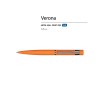 Ручка металлическая шариковая "Verona", софт-тач, 1.0 мм, оранжевый