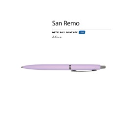 Ручка металлическая шариковая "San Remo", софт-тач, 1.0 мм, сиреневый