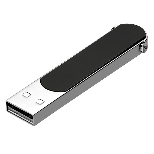 Металлическая ручка с флешкой на 16 Гб и светящимся логотипом "Patronus", матовая черная