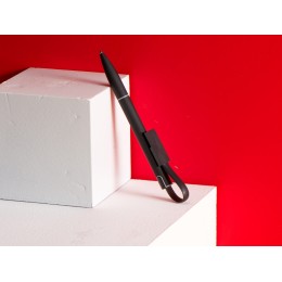 Ручка шариковая с кабелем USB, черный