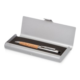 Ручка металлическая шариковая "Cask" в футляре