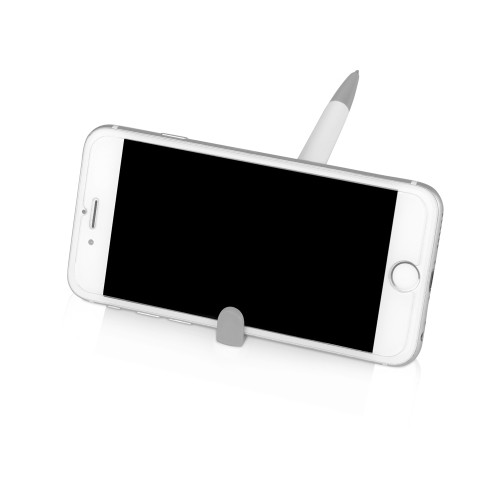 Ручка-подставка «Кипер», белый/серый