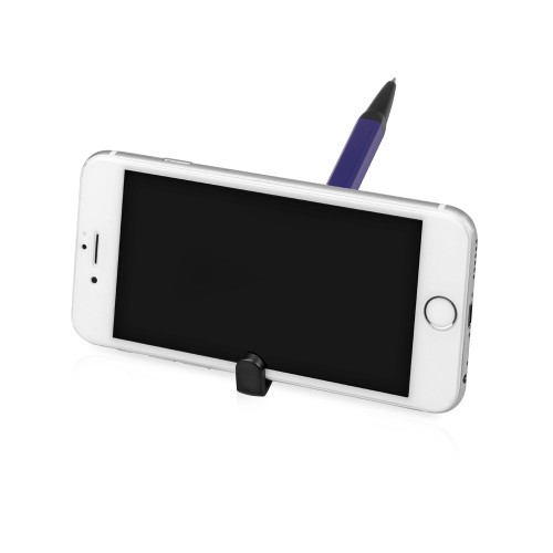 Ручка-подставка металлическая, «Кипер Q», синий/черный