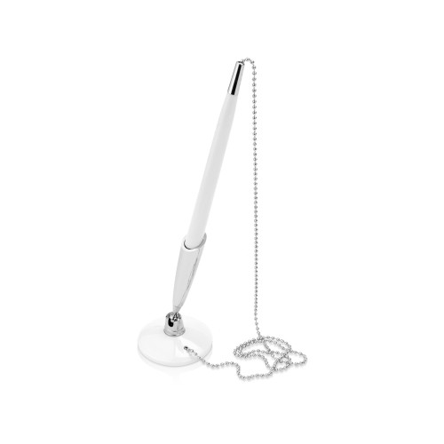 Ручка шариковая на подставке "Холд", белый