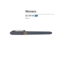 Ручка пластиковая шариковая «Monaco», 0,5мм, синие чернила, графит/вороненая сталь