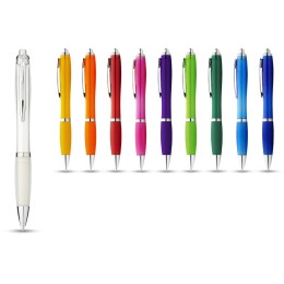 Ручка пластиковая шариковая "Nash", красный, синие чернила