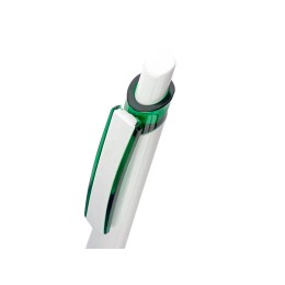 Ручка шариковая "Соната", белый/зеленый (Р)