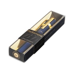 Ручка пластиковая шариковая "Parliament", 0,7 мм, синие чернила, темно-синий/золотистый