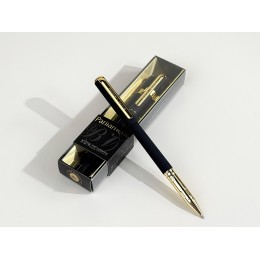 Ручка пластиковая шариковая "Parliament", 0,7 мм, синие чернила, черный/золотистый