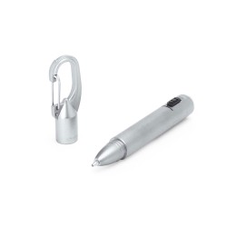 Ручка ARAYA со светодиодным фонариком, серебристый