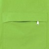 Сумка на молнии Zipper из хлопка 280 г c карманом на молнии спереди, зеленое яблоко