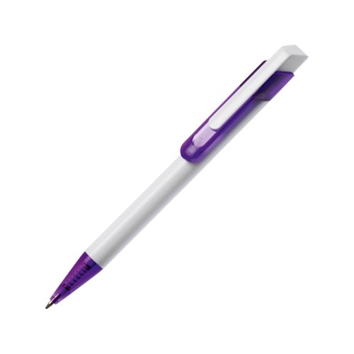 Ручка шариковая «Бавария» белая/фиолетовая