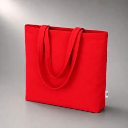 Сумка «Твил» из хлопка, 210 г/м2, красный