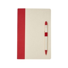Блокнот размером A5 и шариковая ручка Dairy Dream, красный