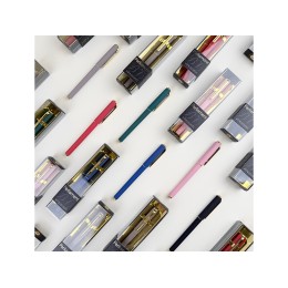 Ручка пластиковая шариковая "Parliament", 0,7 мм, синие чернила, розовый/золотистый