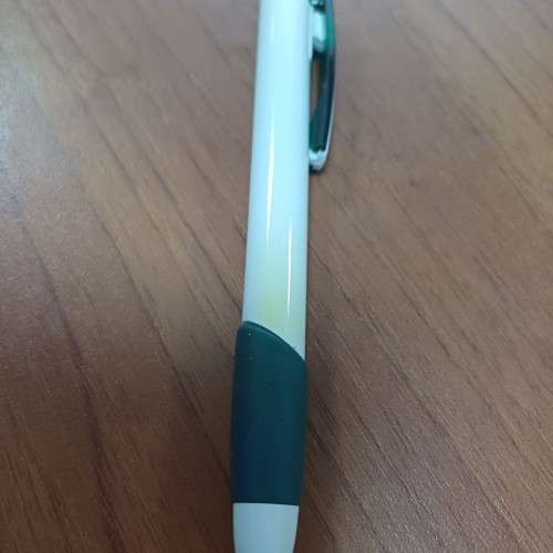 Ручка шариковая "Соната", белый/зеленый (Р)