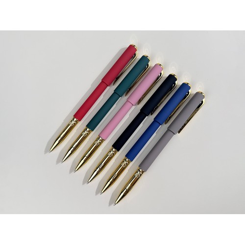 Ручка пластиковая шариковая "Parliament", 0,7 мм, синие чернила, темно-синий/золотистый