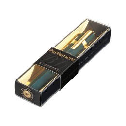 Ручка пластиковая шариковая "Parliament", 0,7 мм, синие чернила, зеленый/золотистый