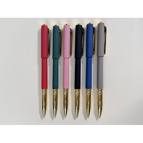 Ручка пластиковая шариковая "Parliament", 0,7 мм, синие чернила, серый/золотистый