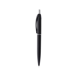 Пластиковая шариковая ручка"Vivid" с покрытием металлик, черный