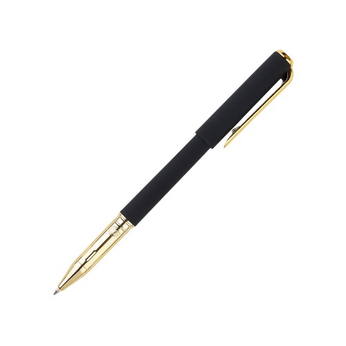 Ручка пластиковая шариковая "Parliament", 0,7 мм, синие чернила, черный/золотистый