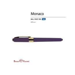 Ручка пластиковая шариковая «Monaco», 0,5мм, синие чернила, виноградный