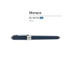 Ручка пластиковая шариковая «Monaco», 0,5мм, синие чернила, темно-синий navy/серебристый