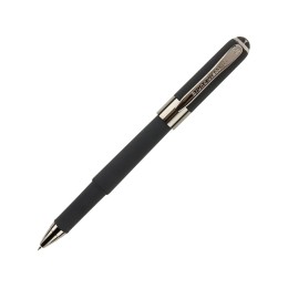 Ручка пластиковая шариковая «Monaco», 0,5мм, синие чернила, черный/вороненая сталь