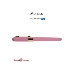 Ручка пластиковая шариковая «Monaco», 0,5мм, синие чернила, розовый