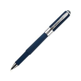 Ручка пластиковая шариковая «Monaco», 0,5мм, синие чернила, темно-синий navy/серебристый