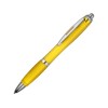 Ручка пластиковая шариковая "Nash", желтый, синие чернила