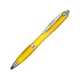 Ручка пластиковая шариковая "Nash", желтый, синие чернила