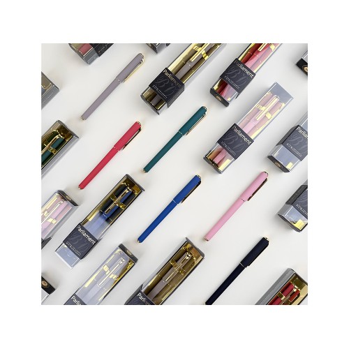 Ручка пластиковая шариковая "Parliament", 0,7 мм, синие чернила, темно-синий/золотистый