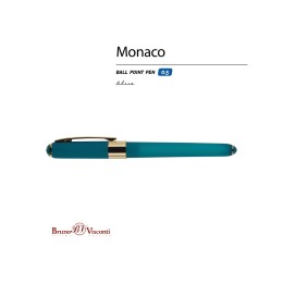 Ручка пластиковая шариковая «Monaco», 0,5мм, синие чернила, морская волна